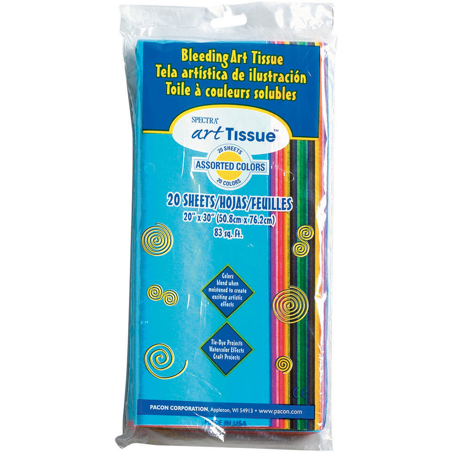 Image of Pacon® Spectra Art Tissue, 23 lb Tissue Weight, 20 x 30, Assorted, 20/Pack