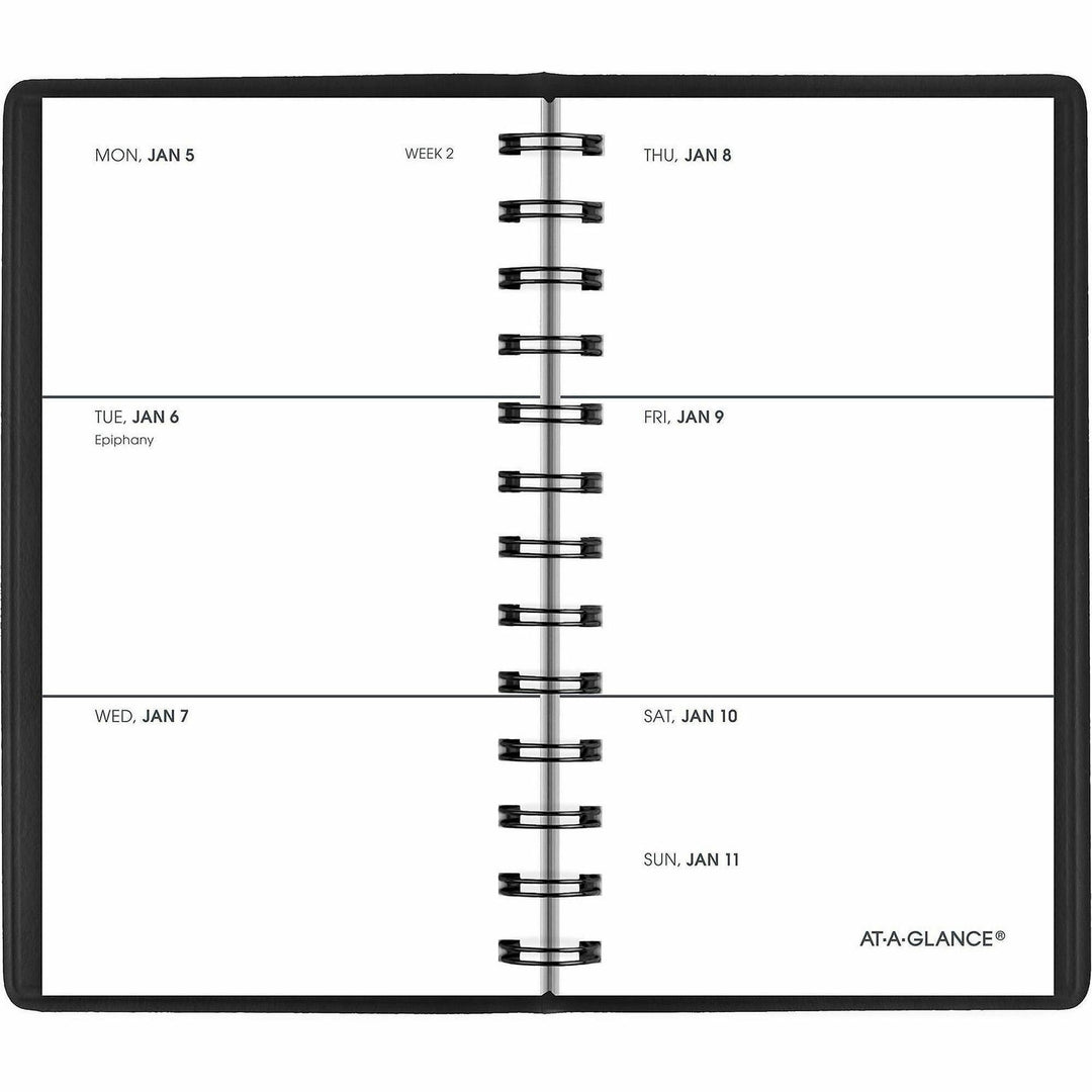Image of AT-A-GLANCE® Weekly Planner, 4.5 x 2.5, Black Cover, 12-Month (Jan to Dec): 2025