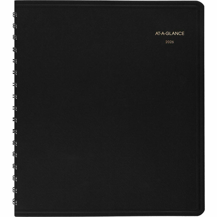 Image of AT-A-GLANCE® Daily Appt Book,12 Mths Jan-Dec, 6-7/8"x8-3/4", Black