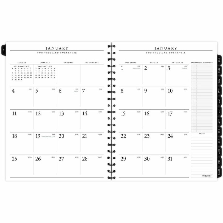 Image of AT-A-GLANCE® Executive Weekly/Monthly Planner Refill with 15-Minute Appointments, 11 x 8.25, White Sheets, 12-Month (Jan to Dec): 2025