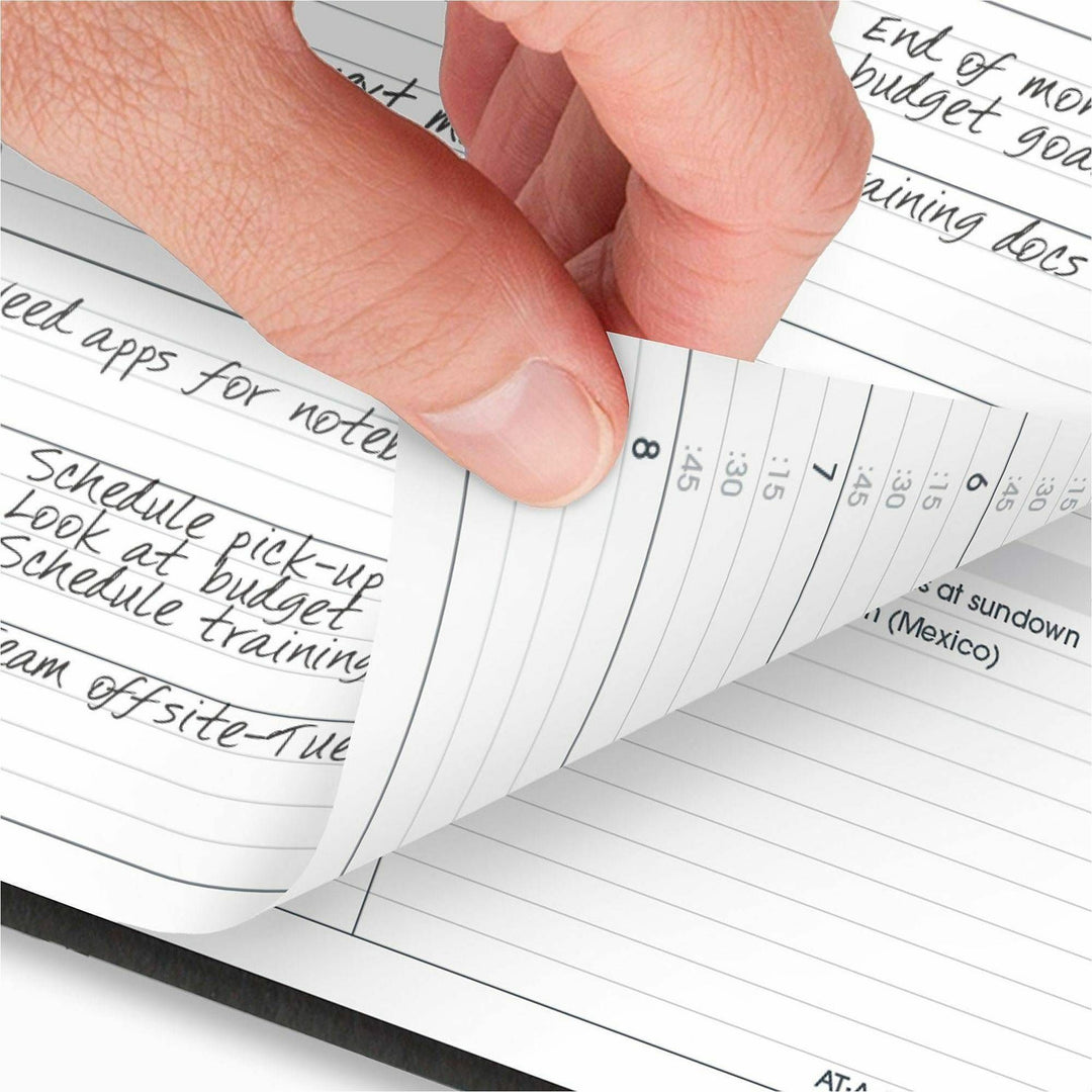 Image of AT-A-GLANCE® Weekly Appointment Book, 11 x 8.25, Black Cover, 14-Month (July to Aug): 2024 to 2025