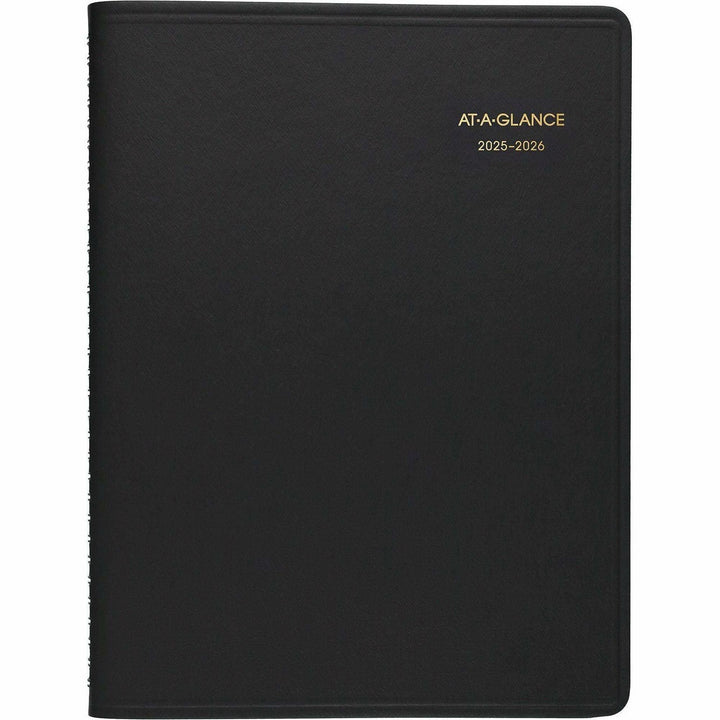 Image of AT-A-GLANCE® Weekly Appointment Book, 11 x 8.25, Black Cover, 14-Month (July to Aug): 2024 to 2025
