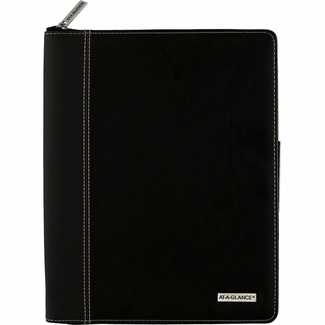 Image of AT-A-GLANCE® Exec Wkly/Mthly Zip Planner,12 Mth Jan-Dec,8-1/4"x10-7/8",BK