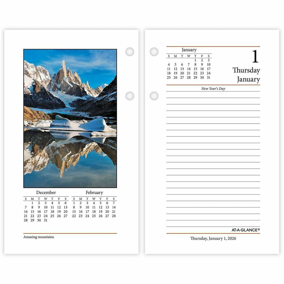 Image of AT-A-GLANCE® Desk Cal Refill, Color Photos, F/17-Style Bases, 3-1/2"x6"