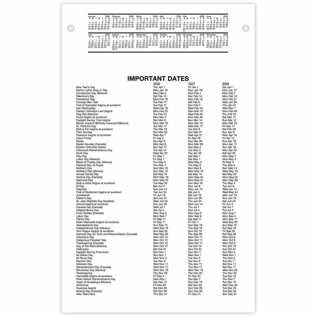 Image of AT-A-GLANCE® Daily Desk Calendar Refill, F/ E58 Base, Jan-Dec, 5"x8"