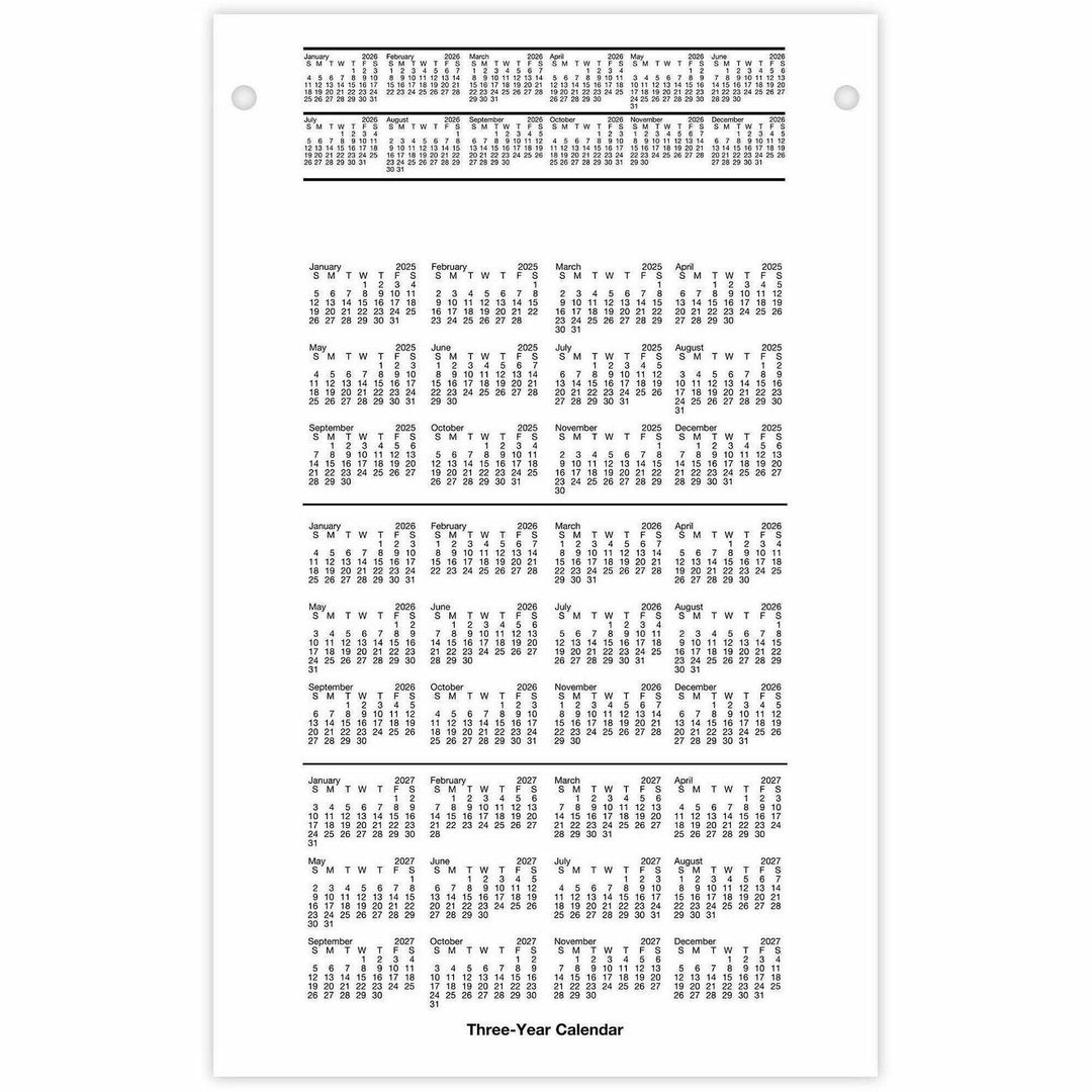 Image of AT-A-GLANCE® Daily Desk Calendar Refill, F/ E58 Base, Jan-Dec, 5"x8"