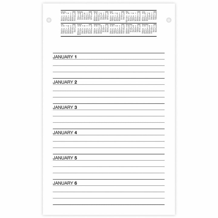Image of AT-A-GLANCE® Daily Desk Calendar Refill, F/ E58 Base, Jan-Dec, 5"x8"