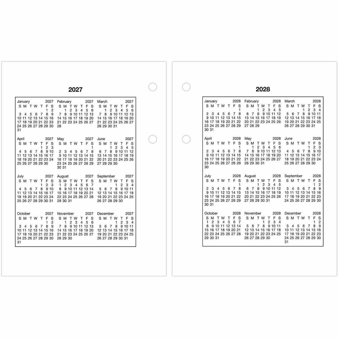 Image of AT-A-GLANCE® Compact Desk Calendar Refill, 3 x 3.75, White Sheets, 12-Month (Jan to Dec): 2025