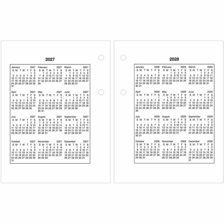 Image of AT-A-GLANCE® Compact Desk Calendar Refill, 3 x 3.75, White Sheets, 12-Month (Jan to Dec): 2025