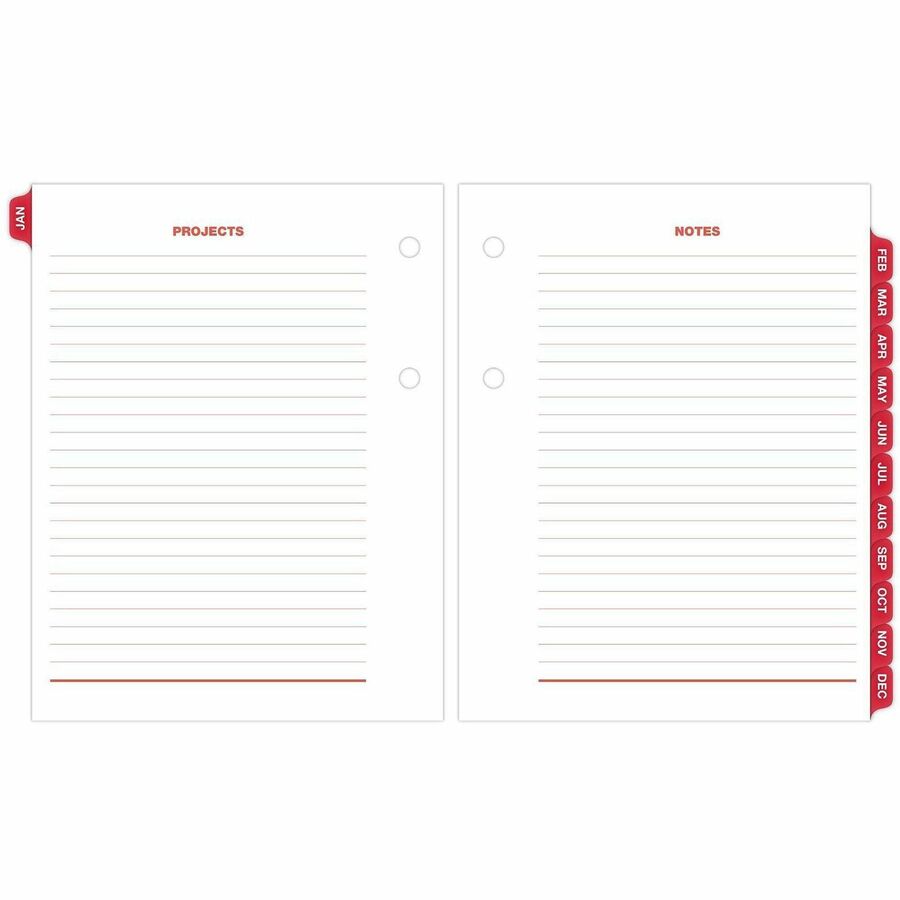 Image of AT-A-GLANCE® Compact Desk Calendar Refill, 3 x 3.75, White Sheets, 12-Month (Jan to Dec): 2025