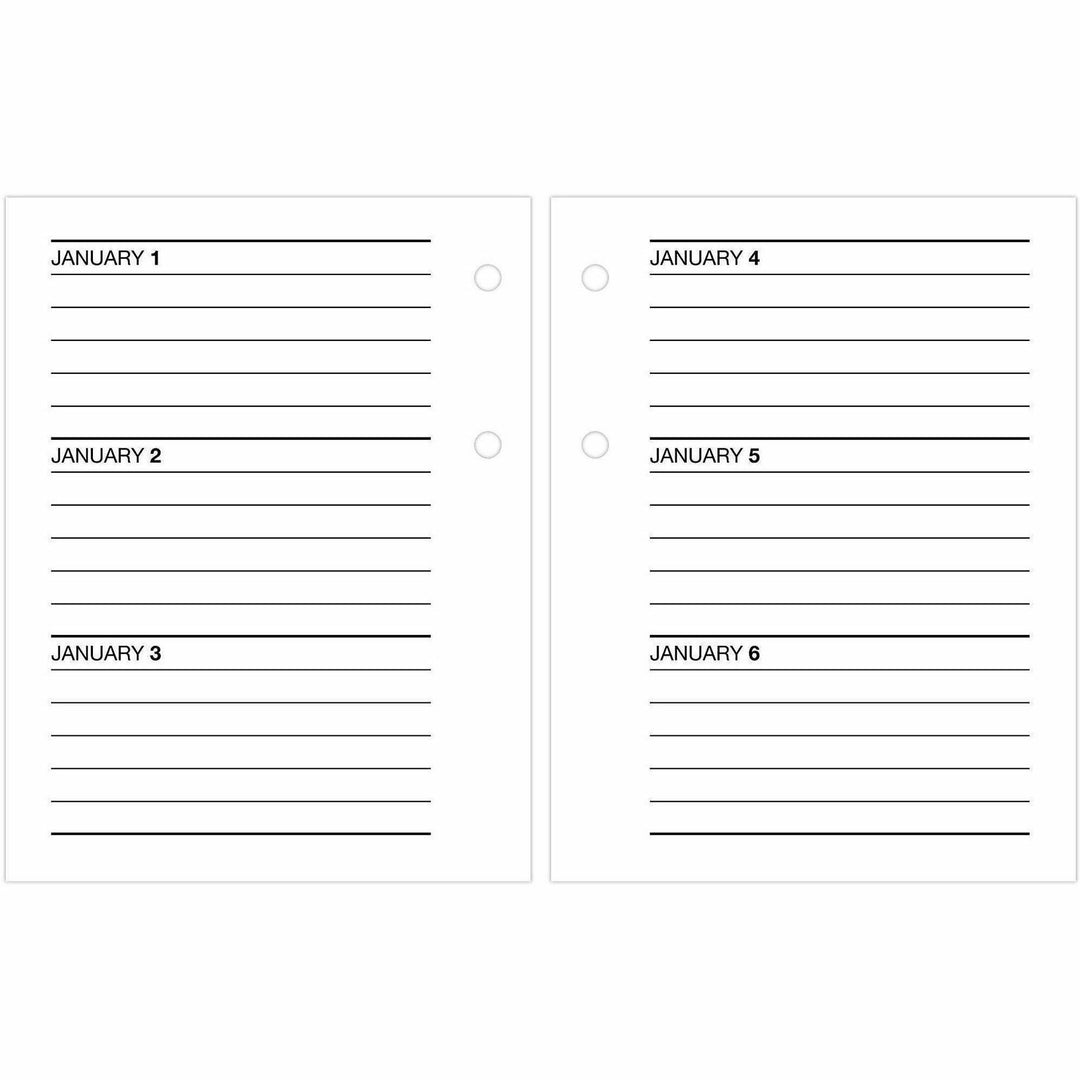 Image of AT-A-GLANCE® Compact Desk Calendar Refill, 3 x 3.75, White Sheets, 12-Month (Jan to Dec): 2025