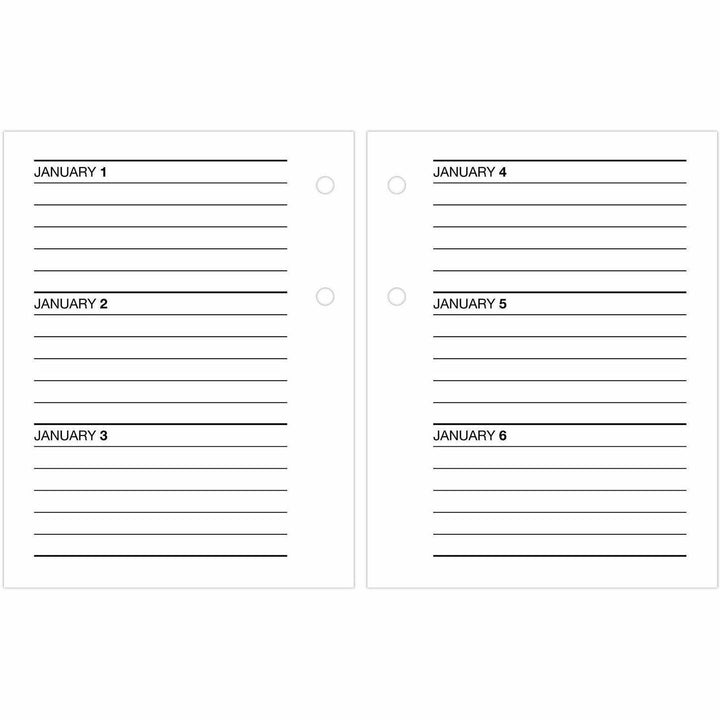 Image of AT-A-GLANCE® Compact Desk Calendar Refill, 3 x 3.75, White Sheets, 12-Month (Jan to Dec): 2025