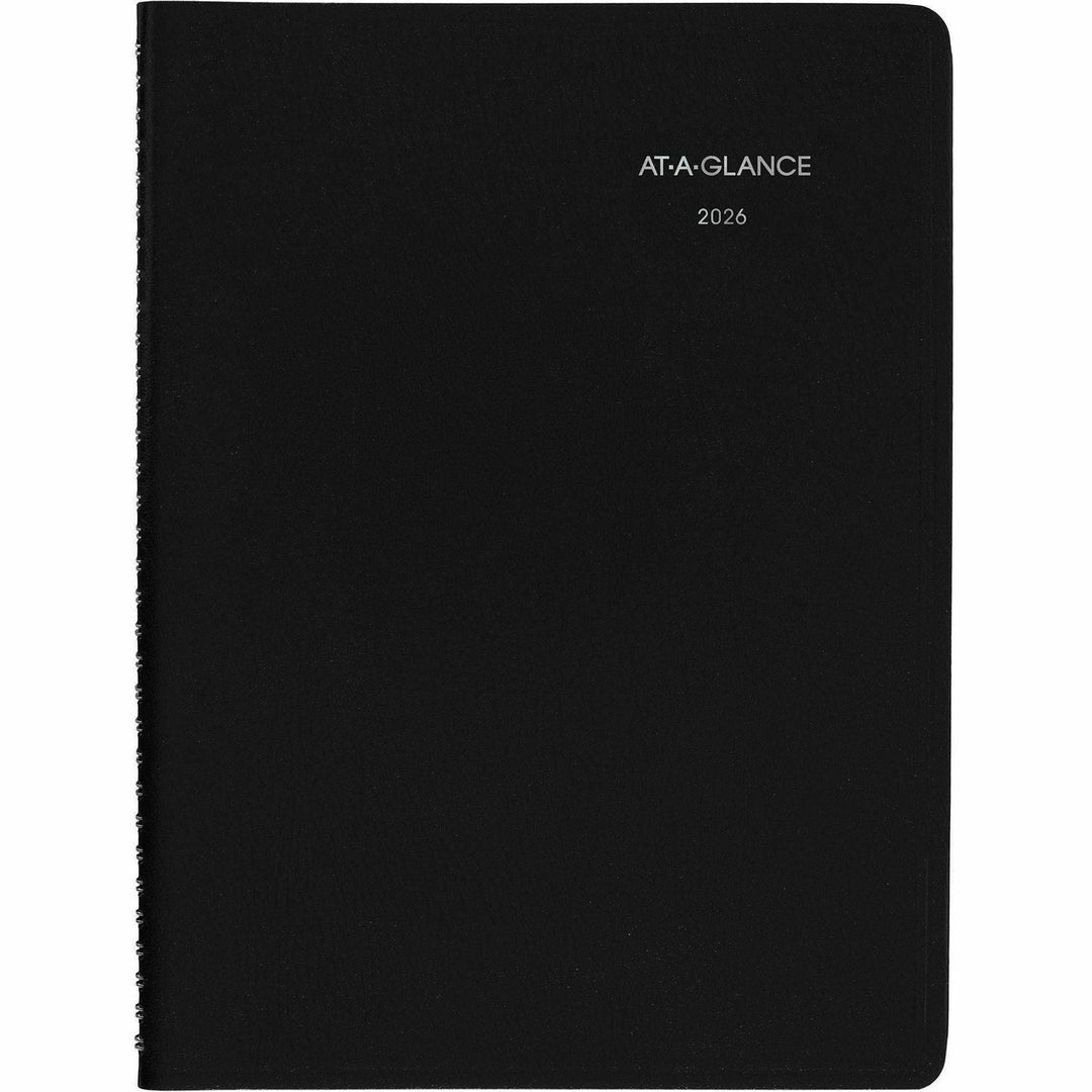Image of AT-A-GLANCE® DayMinder Weekly Appointment Book, Vertical-Column Format, 11 x 8, Black Cover, 12-Month (Jan to Dec): 2025