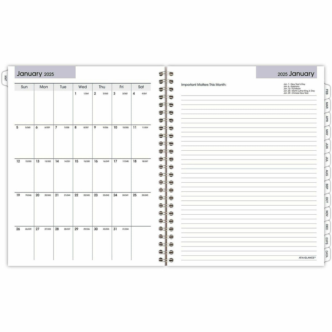 Image of AT-A-GLANCE® DayMinder Executive Weekly/Monthly Refill, 8.75 x 7, White Sheets, 12-Month (Jan to Dec): 2025