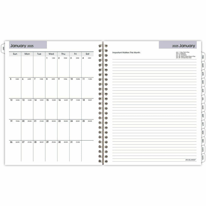 Image of AT-A-GLANCE® DayMinder Executive Weekly/Monthly Refill, 8.75 x 7, White Sheets, 12-Month (Jan to Dec): 2025