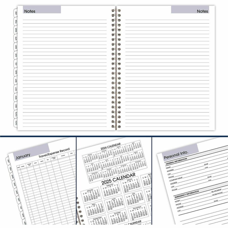 Image of AT-A-GLANCE® DayMinder Executive Weekly/Monthly Refill, 8.75 x 7, White Sheets, 12-Month (Jan to Dec): 2025