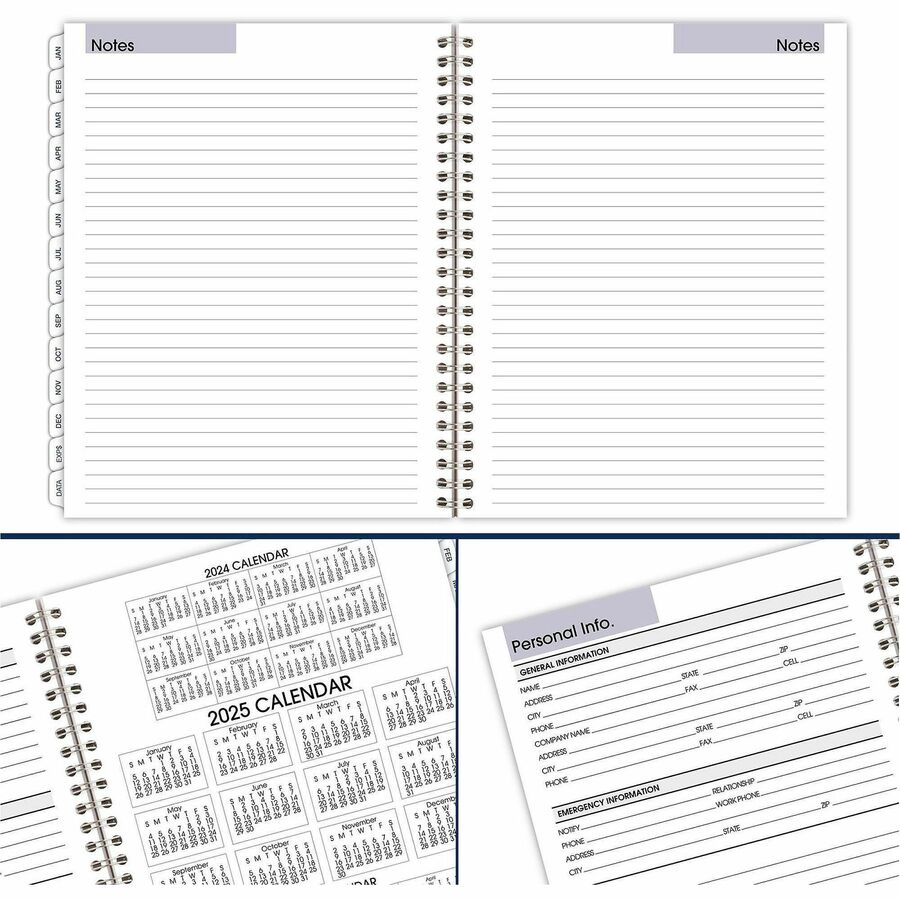 Image of AT-A-GLANCE® DayMinder Executive Weekly/Monthly Refill, 8.75 x 7, White Sheets, 12-Month (Jan to Dec): 2025