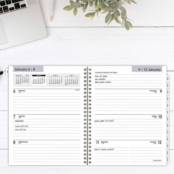 Image of AT-A-GLANCE® DayMinder Executive Weekly/Monthly Refill, 8.75 x 7, White Sheets, 12-Month (Jan to Dec): 2025