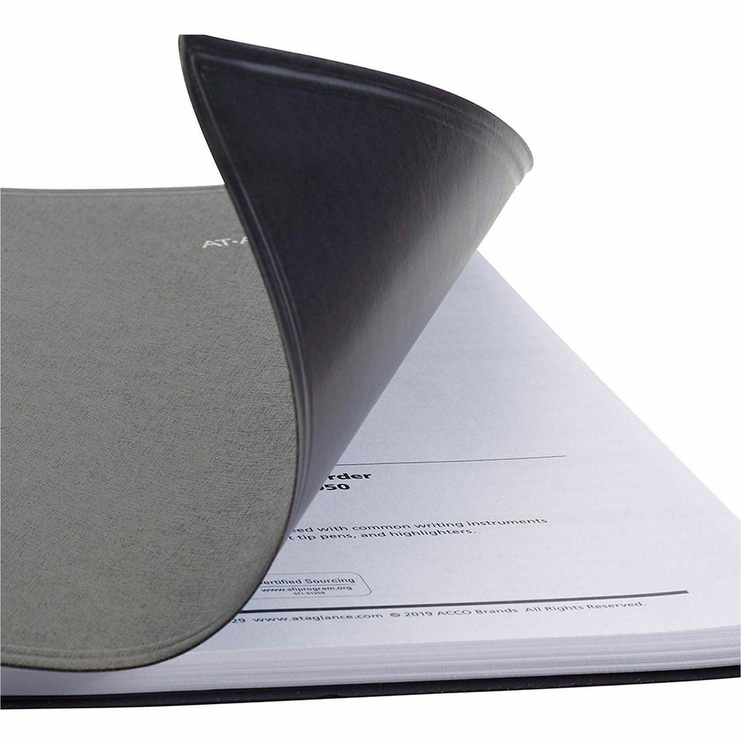 Image of AT-A-GLANCE® DayMinder Four-Person Group Daily Appointment Book, 11 x 8, Black Cover, 12-Month (Jan to Dec): 2025