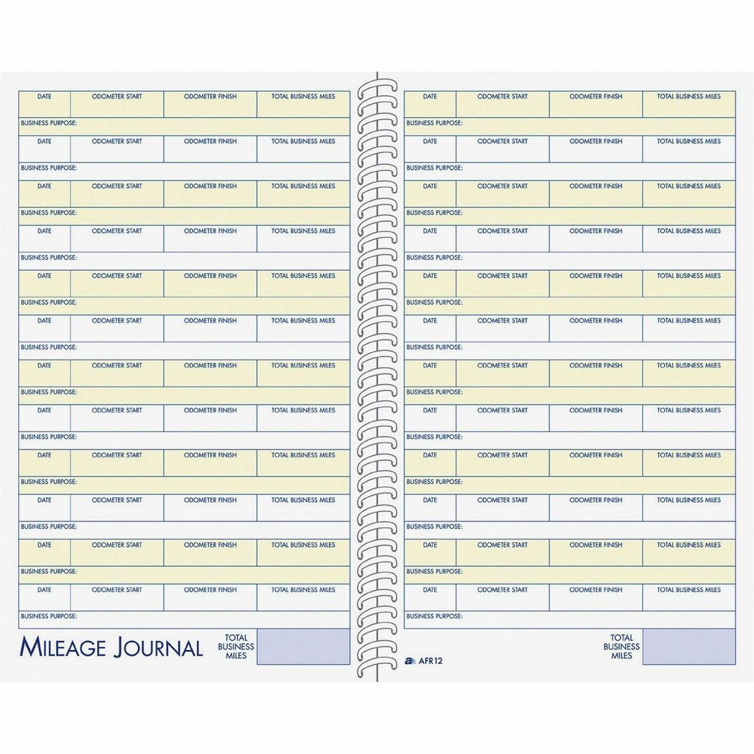 Image of Adams Vehicle Mileage/Expense Jrnl,w/Pckts,5-1/4"x8-1/2",64 Pg,WE