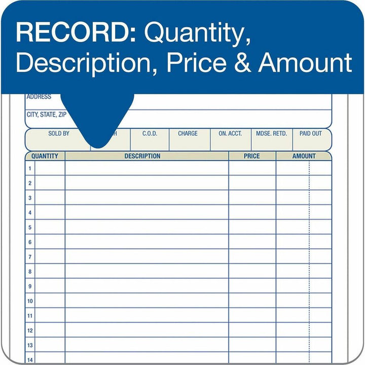 Image of Adams® Multipart Sales Order Pad, Three-Part Carbonless, 5.56 x 7.94, 50 Forms Total