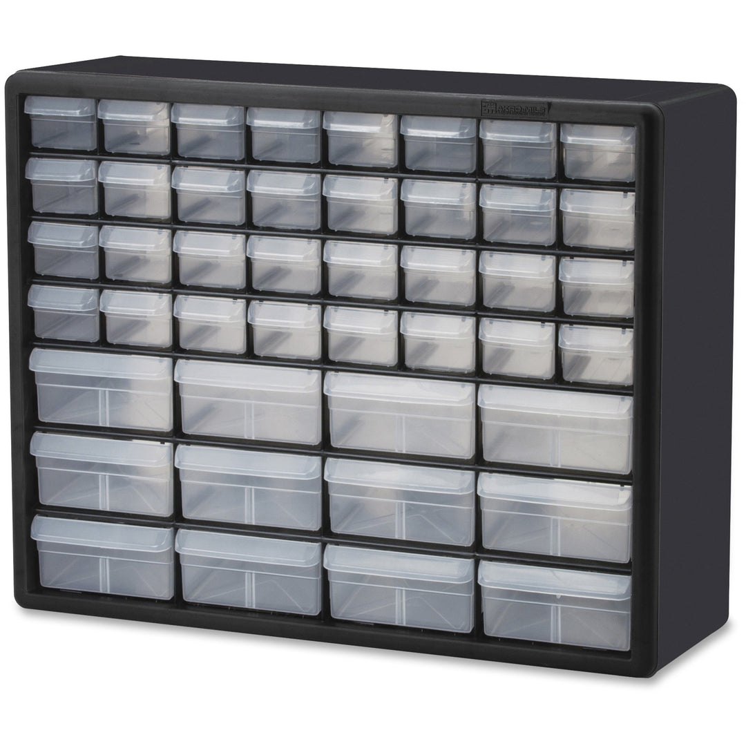 Image of Akro-Mils Storage Cabinet,44 Drawers,20"x6-3/8"x15-13/16",BK/GY