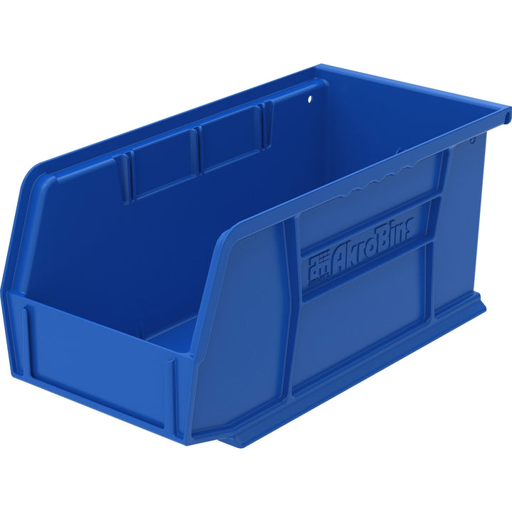 Image of Akro-Mils Bins, Unbreakable/Waterproof, 5-1/2"x10-7/8"x5", Blue