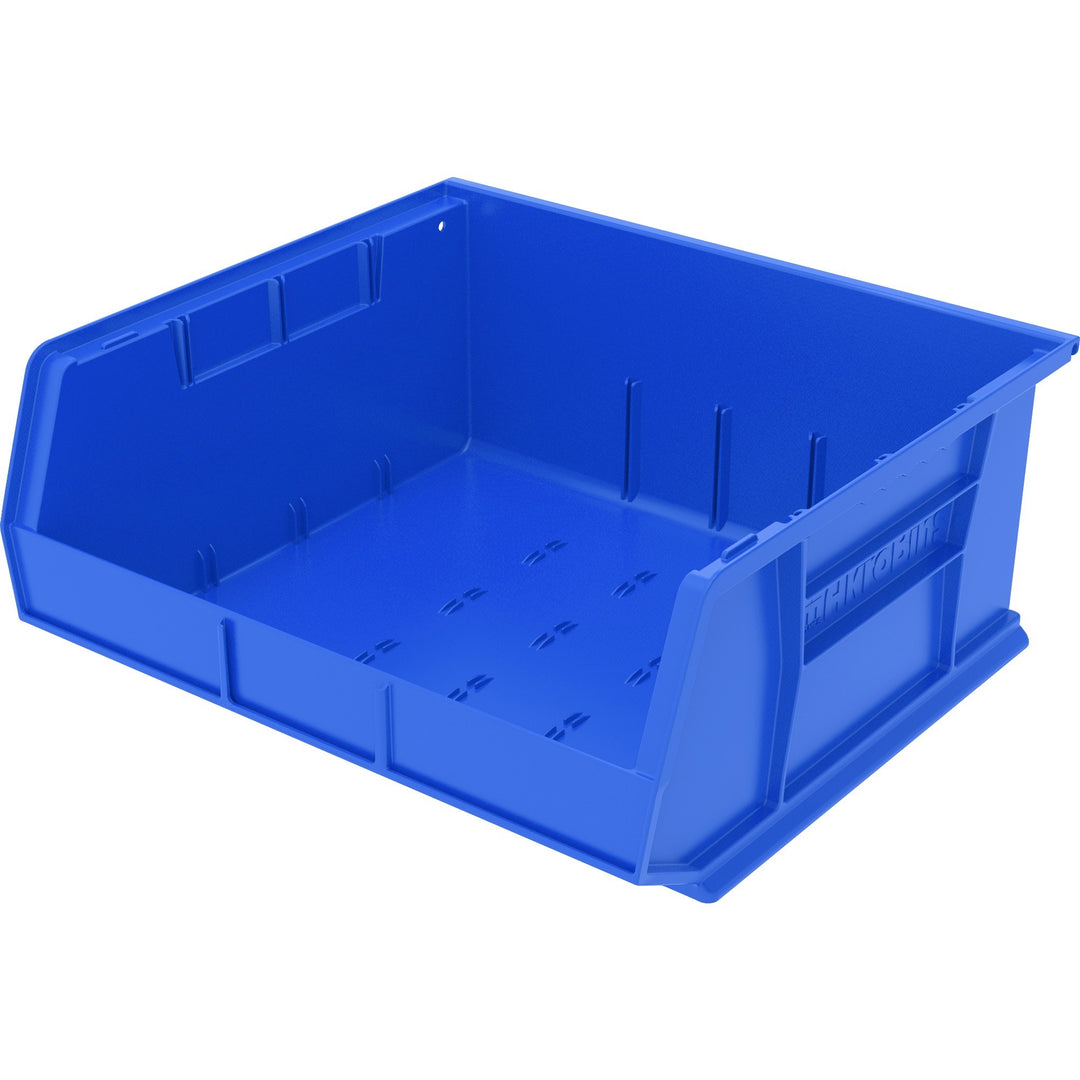Image of Akro-Mils Bins, Unbreakable/Waterproof, 16"x14-1/2"x7", Blue