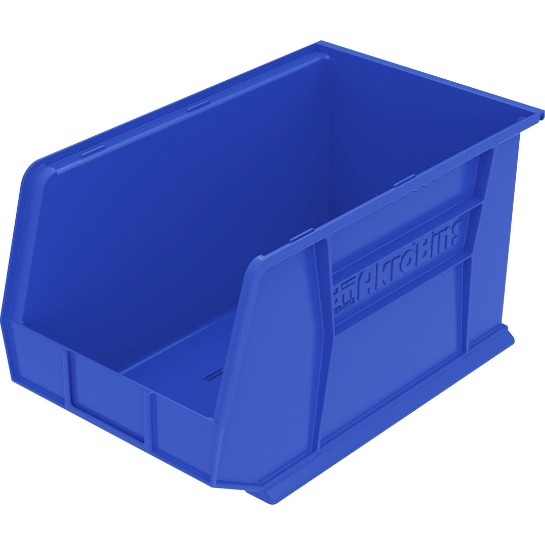 Image of Akro-Mils Bins, Unbreakable/Waterproof, 8-1/4"x18"x9", Blue