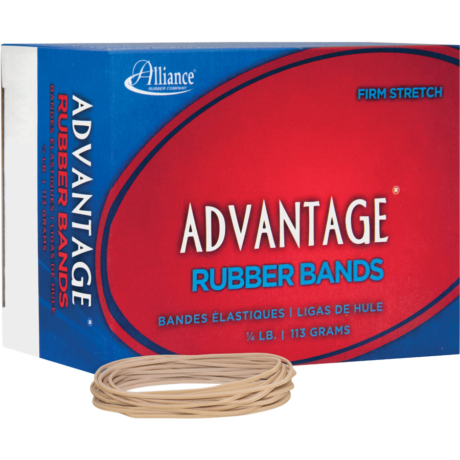 Image of Alliance Rubber Rubber Bands, Size 19, 1/4 lb., 3-1/2"x1/16", Approx. 312/BX
