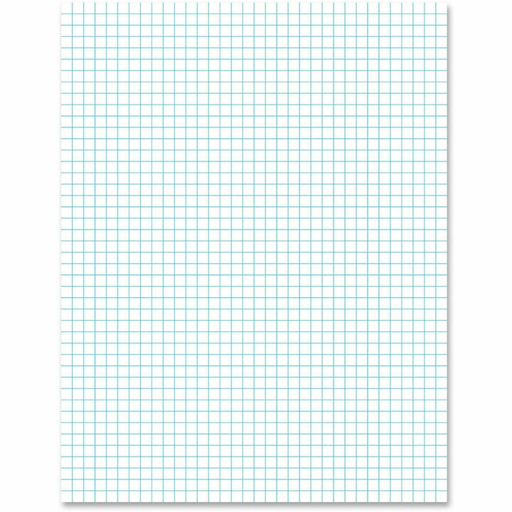 Image of Ampad® Quadrille Pads, Quadrille Rule (4 sq/in), 50 White (Heavyweight 20 lb Bond) 8.5 x 11 Sheets