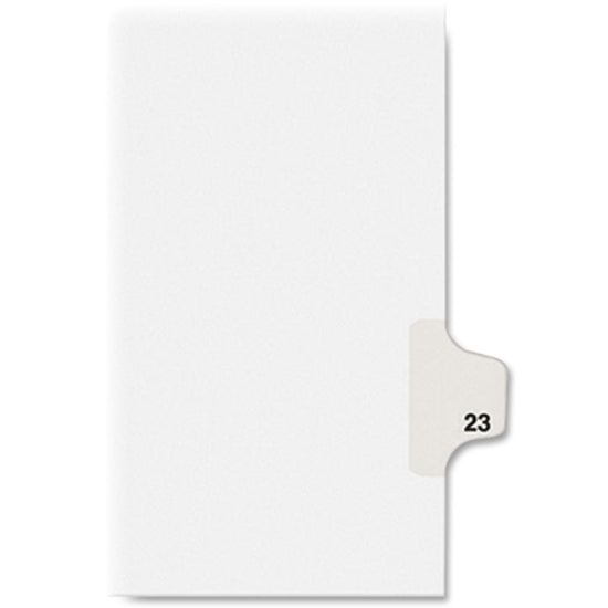 Image of Avery® Preprinted Legal Exhibit Side Tab Index Dividers, Avery Style, 10-Tab, 23, 11 X 8.5, White, 25/pack, (1023)