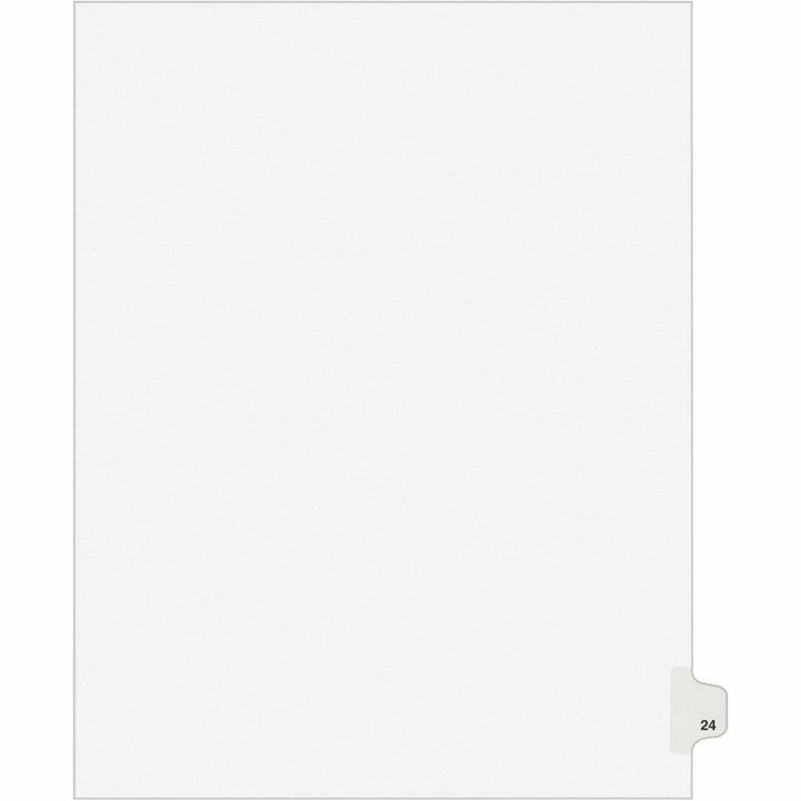 Image of Avery® Preprinted Legal Exhibit Side Tab Index Dividers, Avery Style, 10-Tab, 24, 11 X 8.5, White, 25/pack, (1024)