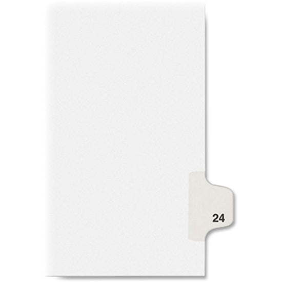 Image of Avery® Preprinted Legal Exhibit Side Tab Index Dividers, Avery Style, 10-Tab, 24, 11 X 8.5, White, 25/pack, (1024)