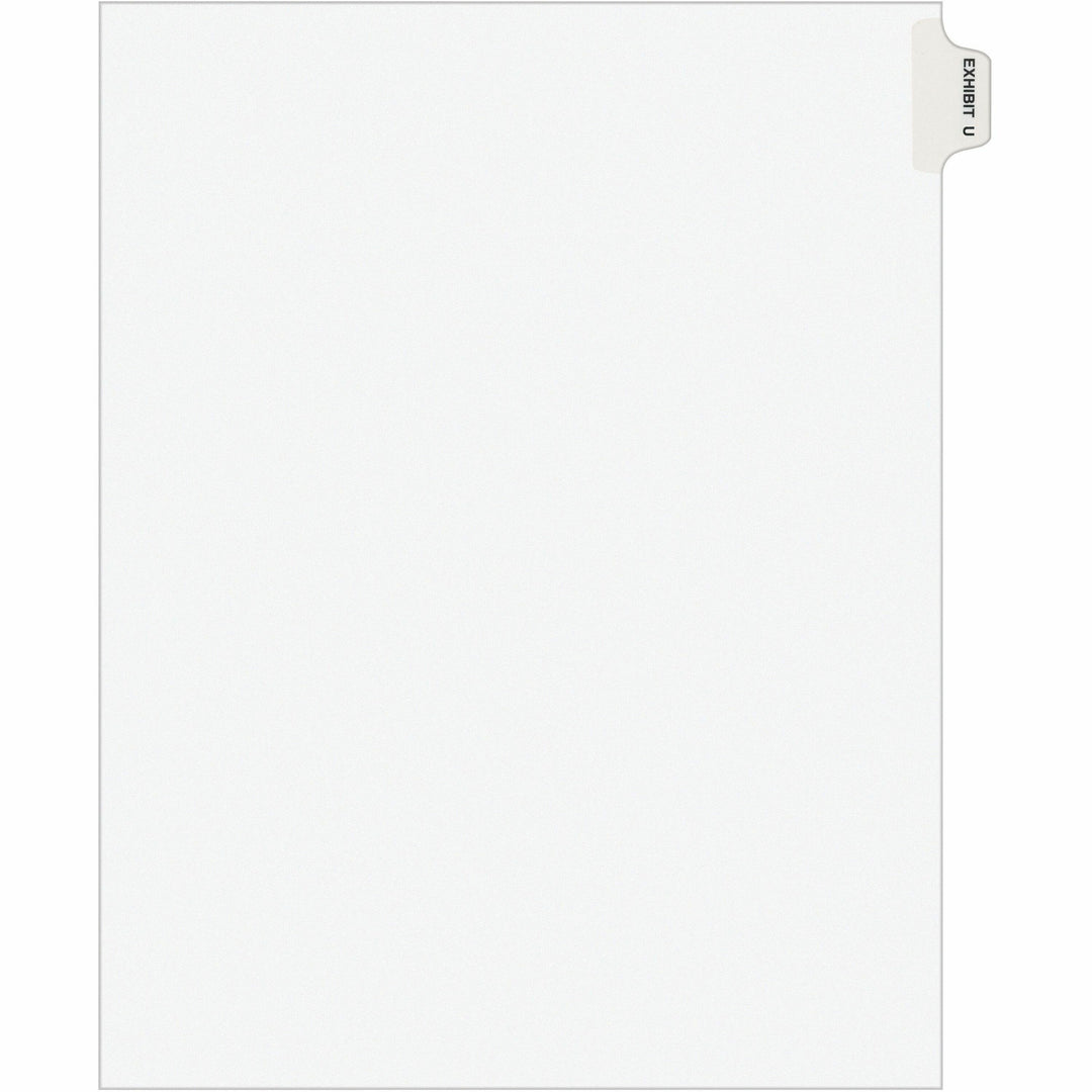 Image of Avery® Index Dividers, "U", Side Tab, 8-1/2"x11", 25/PK, WE