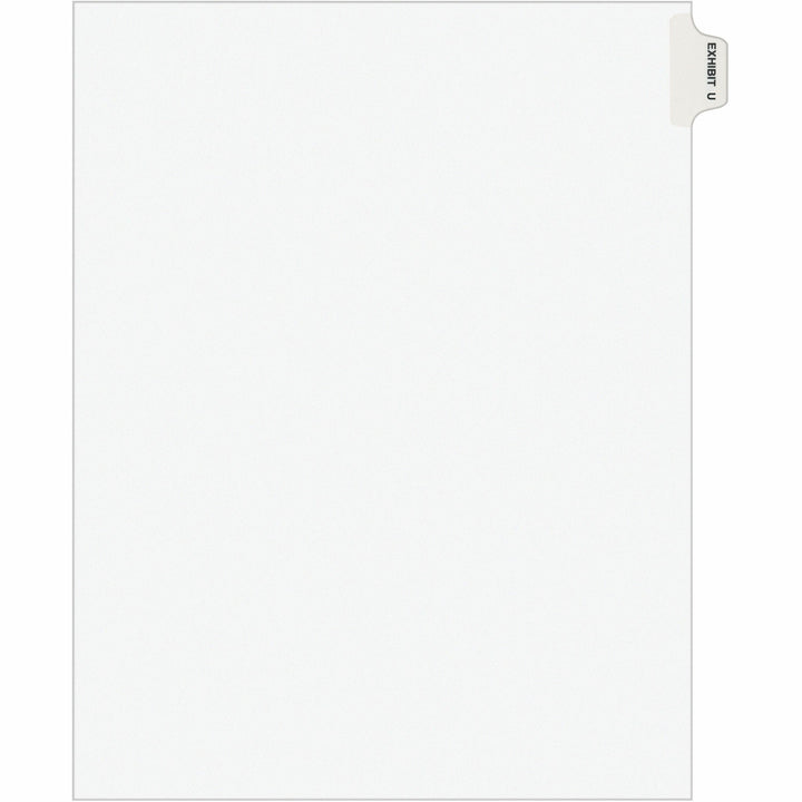 Image of Avery® Index Dividers, "U", Side Tab, 8-1/2"x11", 25/PK, WE