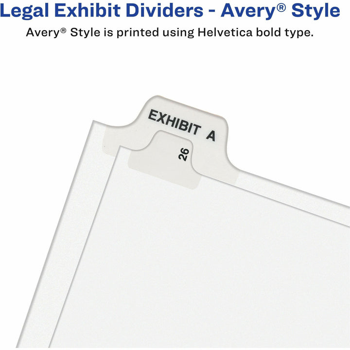 Image of Avery® 1391 Individual Legal Exhibit Dividers, Avery Style