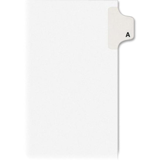Image of Avery® Preprinted Legal Exhibit Side Tab Index Dividers, Avery Style, 26-Tab, A To Z, 11 X 8.5, White, 1 Set, (1400)