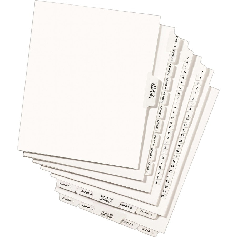 Image of Avery® LGGLTS Individual Legal Exhibit Dividers, Avery Style