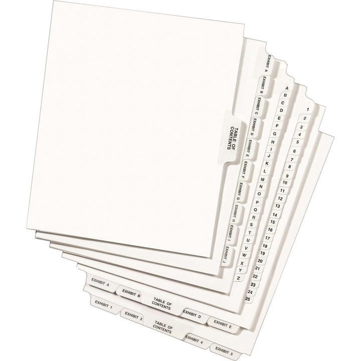 Image of Avery® LGGLTS Individual Legal Exhibit Dividers, Avery Style