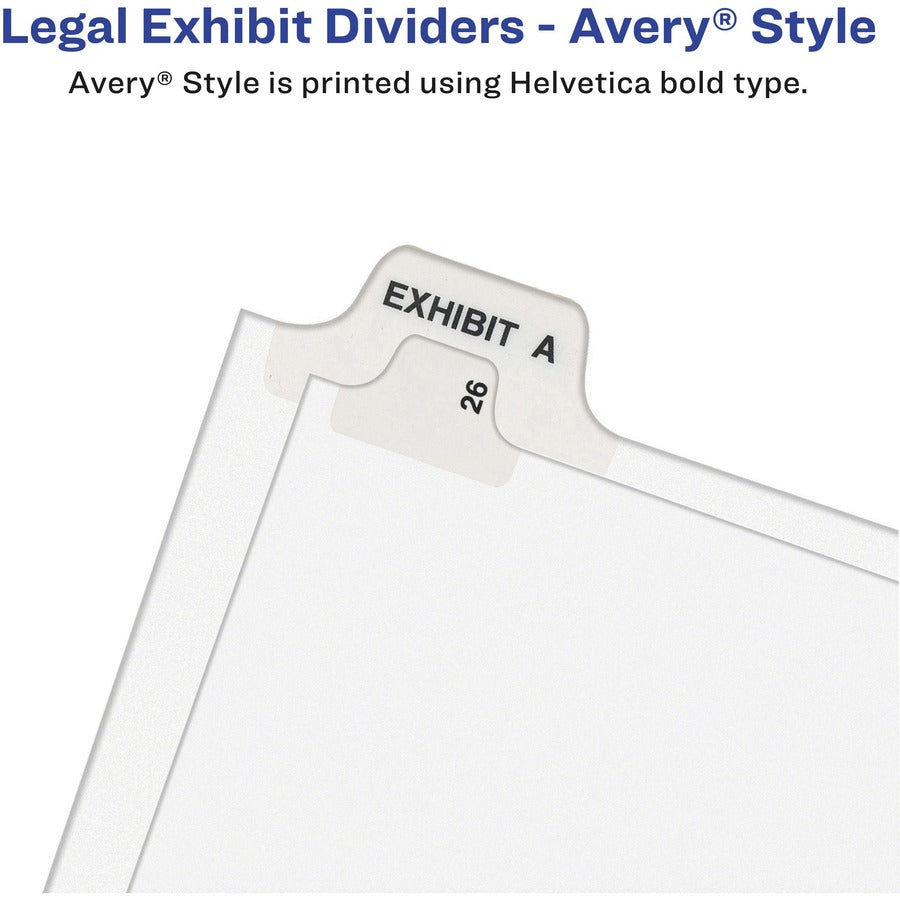 Image of Avery® LGGLTS Individual Legal Exhibit Dividers, Avery Style