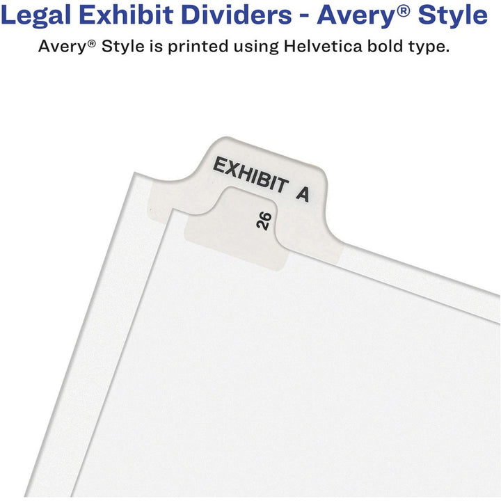 Image of Avery® LGGLTS Individual Legal Exhibit Dividers, Avery Style