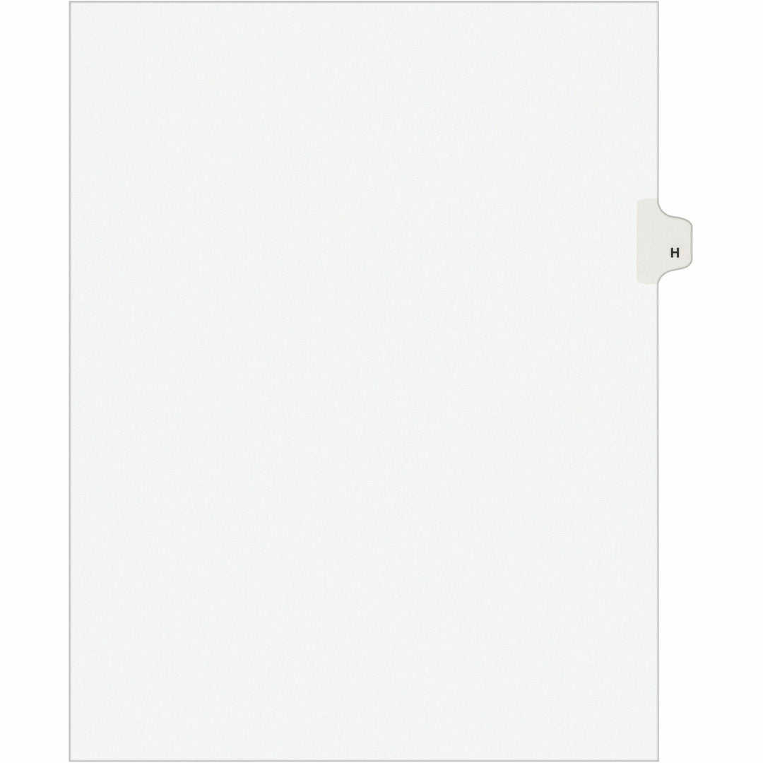 Image of Avery® Legal Dividers w/Letter "H", Side Tab, 8-1/2"x11", 25/PK