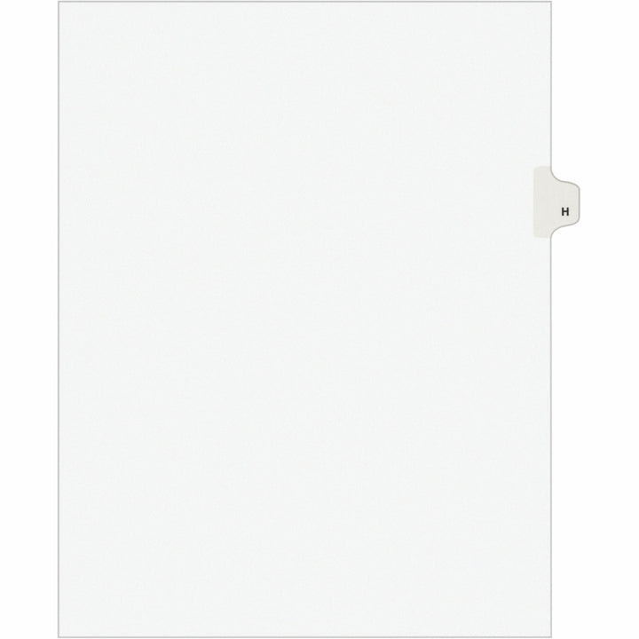 Image of Avery® Legal Dividers w/Letter "H", Side Tab, 8-1/2"x11", 25/PK
