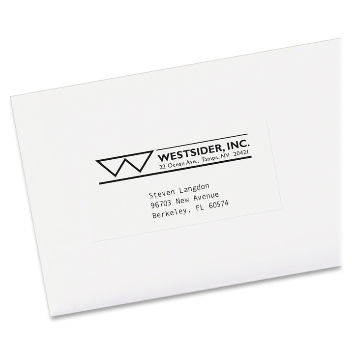 Image of Avery® Copier Mailing Labels, Copiers, 1 X 2.81, White, 33/sheet, 250 Sheets/box