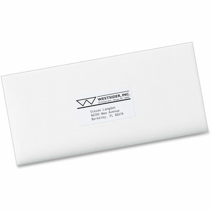 Image of Avery® Copier Mailing Labels, Copiers, 1.5 X 2.81, White, 21/sheet, 100 Sheets/box