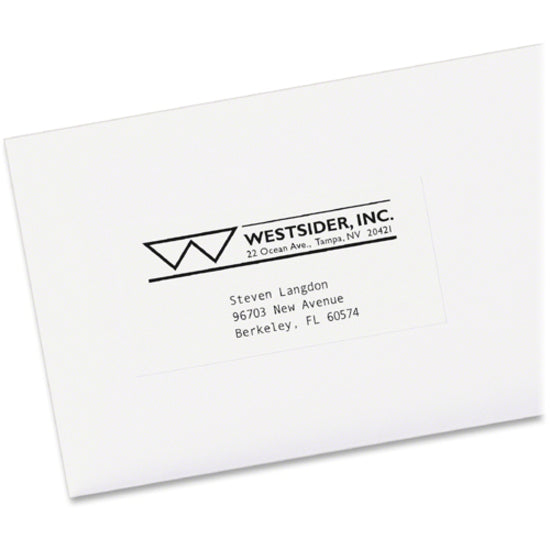Image of Avery® Copier Mailing Labels, Copiers, 1.5 X 2.81, White, 21/sheet, 100 Sheets/box