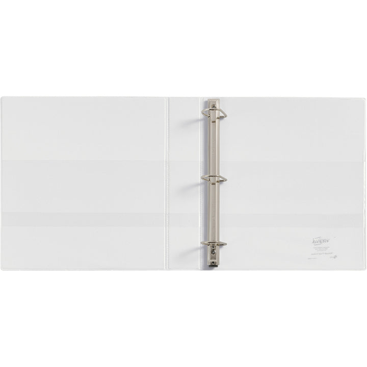 Image of Avery® Heavy-Duty Non Stick View Binder With Durahinge And Slant Rings, 3 Rings, 1.5" Capacity, 11 X 8.5, White, (5404)