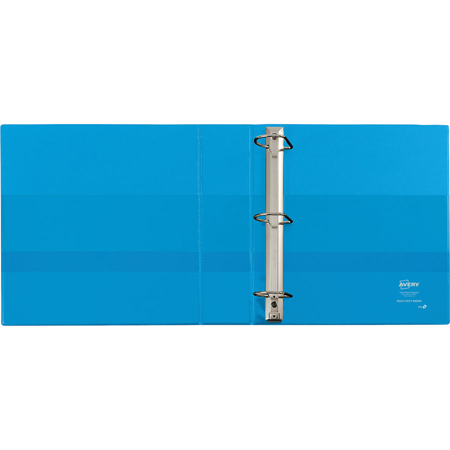 Image of Avery® Heavy-Duty Non Stick View Binder With Durahinge And Slant Rings, 3 Rings, 2" Capacity, 11 X 8.5, Light Blue, (5501)