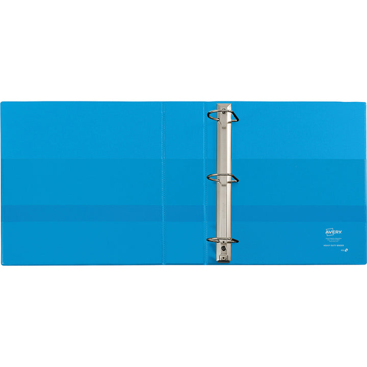 Image of Avery® Heavy-Duty Non Stick View Binder With Durahinge And Slant Rings, 3 Rings, 2" Capacity, 11 X 8.5, Light Blue, (5501)